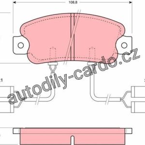 Sada brzdových destiček TRW GDB901 – ALFA ROMEO 33