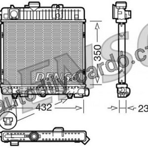 Chladič motoru DENSO (DE DRM05025)