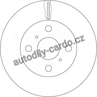 Brzdový kotouč TRW DF7114 – TOYOTA COROLLA 99- Brzdový kotouč TRW DF7114 – TOYOTA COROLLA 99-