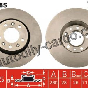 Brzdový kotouč TRW DF4858S – PEUGEOT EXPERT 07- Brzdový kotouč TRW DF4858S – PEUGEOT EXPERT 07-