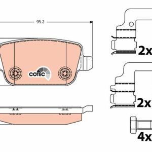 Sada brzdových destiček TRW GDB1732 – FORD S-MAX 2.0 TDCI