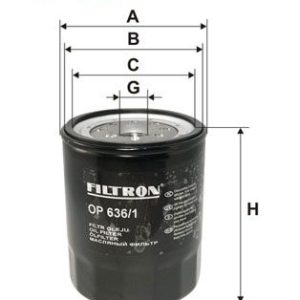 FI OP636/1 Filtr olejový FILTRON FI OP636/1 Filtr olejový FILTRON