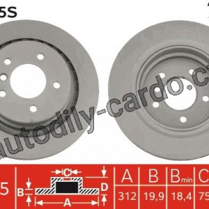 Brzdový kotouč TRW DF4535S – BMW 3 E36 M3 93- L Brzdový kotouč TRW DF4535S – BMW 3 E36 M3 93- L
