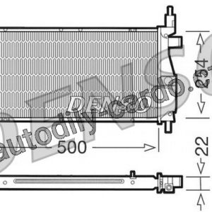 Chladič motoru DENSO (DE DRM24003)