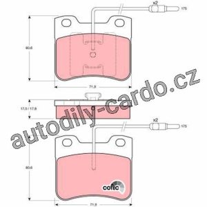 Sada brzdových destiček TRW GDB794 – CITROEN AX Sada brzdových destiček TRW GDB794 – CITROEN AX