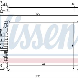 Chladič motoru NISSENS 616903