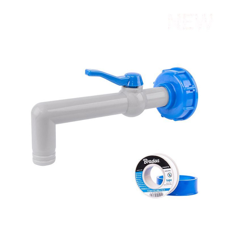 Kohoutek PP 90° na hadici pro 25mm s PTFE páskou 744854
