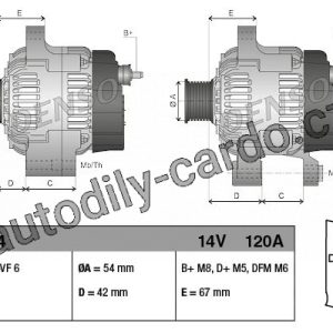 Alternátor DENSO (DE DAN1034) Alternátor DENSO (DE DAN1034)
