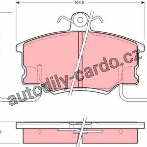 Sada brzdových destiček TRW GDB464 – FIAT CROMA