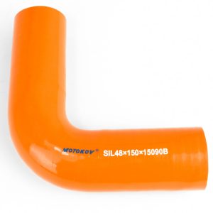 Koleno silikonové, průměr 48 mm, ohyb 90°, délka 150×150 mm 720780