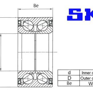 Sada ložisek kol SKF VKBA3637 Sada ložisek kol SKF VKBA3637