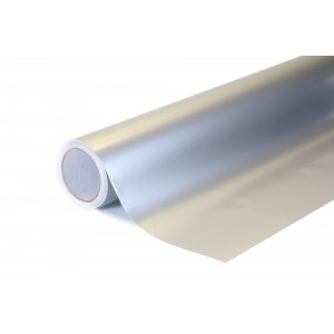 Lesklá stříbrná polepová fólie 152x100cm - interiér/exteriér GF05-010
