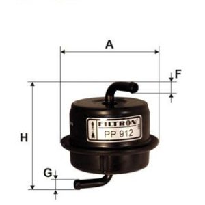 FI PP912 Filtr palivový FILTRON FI PP912 Filtr palivový FILTRON