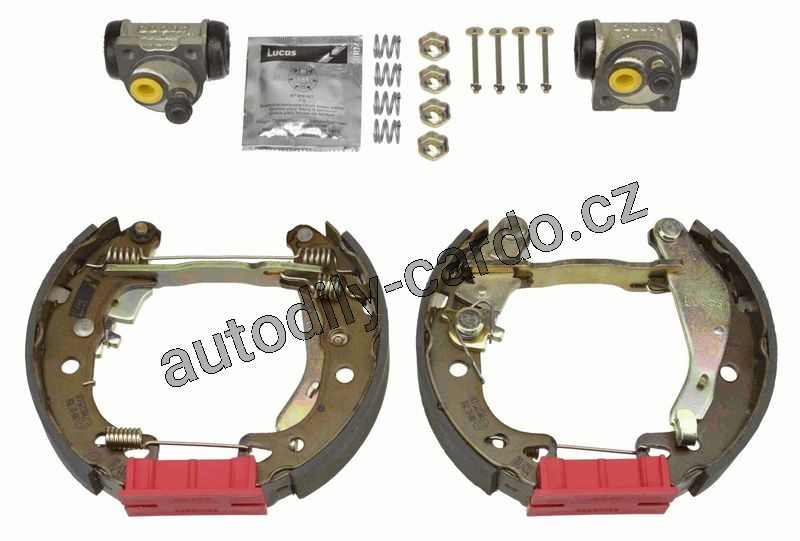 Sada brzdových čelistí TRW GSK1139 - Superkit CITROEN
