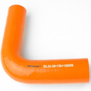 Redukce silikonová koleno, průměr 38/32 mm, ohyb 90°, délka 150×150 mm 721462