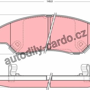 Sada brzdových destiček TRW GDB3241 – KIA SPORTAGE