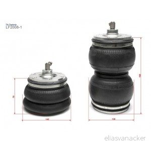 Dvojitý vzduchový úzký měch zdvih 76 – 198mm LF2008-1 Dvojitý vzduchový úzký měch zdvih 76 – 198mm LF2008-1