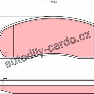 Sada brzdových destiček TRW GDB4131 – FORD EXPLORER 99- 4.0 V6