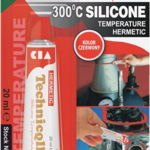 Silikon odolný vůči vysokým teplotám červený 300°C TECHNICQLL 20ml 721742 Silikon odolný vůči vysokým teplotám červený 300°C TECHNICQLL 20ml 721742