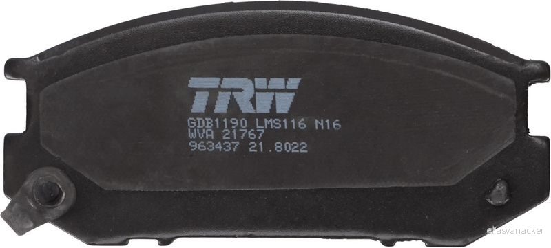 Sada brzdových destiček TRW GDB1190 - TOYOTA