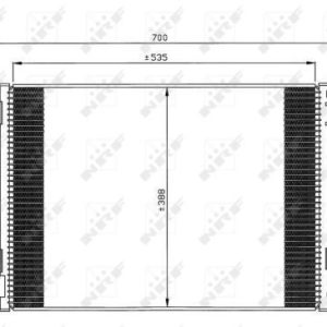 Kondenzátor, klimatizace NRF 35520 Kondenzátor, klimatizace NRF 35520