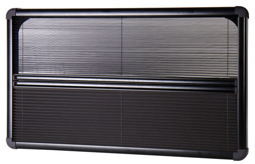 Rám vnitřní se zatemněním a sítí proti hmyzu pro okna RW Compact, rozměr 727 × 494 mm, černá matná barva 313192