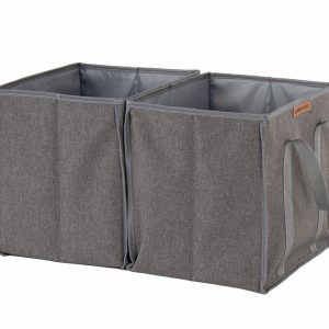 Skládací box HOLIDAY TRAVEL šedomelírovaný, Š50xV30xH30cm, 2 krabice s uchem 314514 Skládací box HOLIDAY TRAVEL šedomelírovaný, Š50xV30xH30cm, 2 krabice s uchem 314514