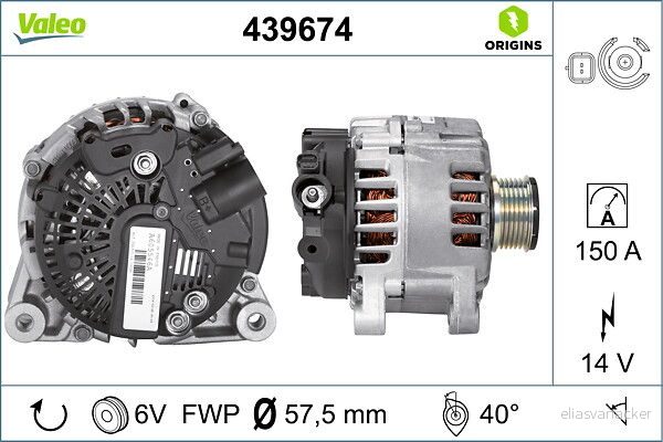 VA 439674 Alternátor VALEO