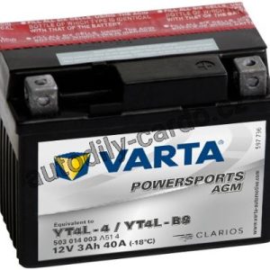 Moto baterie VARTA 503014003 3AH/40A 12V P+ / MOTOCYKLE AGM 114/71/86