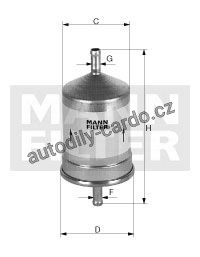 Palivový filtr MANN WK66/1 (MF WK66/1)