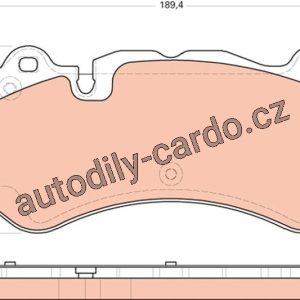 Sada brzdových destiček TRW GDB1710 – MERCEDES E63AMG
