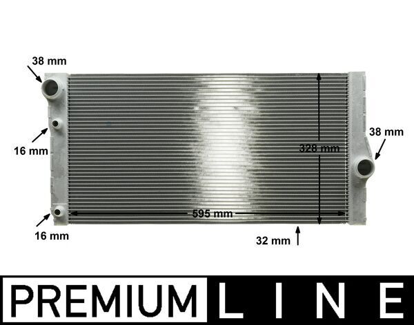 MH CR 1147 000P chladič vody MAHLE