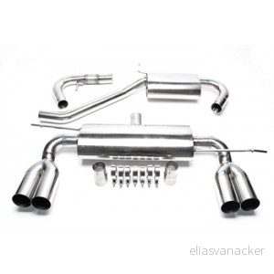 Homologovaný duplexní Homologovaný nerezový sportovní výfuk 2x76mm VW Golf 5 (1K) - 1,6 / 2,0 / 1,9 TDI / 2,0 TDI EVOG5ADE276S