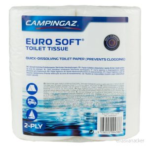 Papír toaletní, speciální pro chemické WC Euro Soft, 4 role, Campingaz 319235 Papír toaletní, speciální pro chemické WC Euro Soft, 4 role, Campingaz 319235