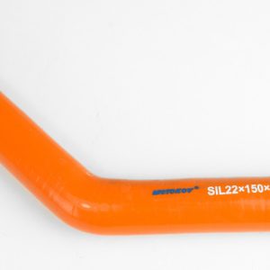 Koleno silikonové, průměr 22 mm, ohyb 45°, délka 150×150 mm 712183 Koleno silikonové, průměr 22 mm, ohyb 45°, délka 150×150 mm 712183