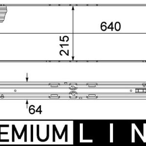 MH CI 368 000P chladič vzduchu – intercooler MAHLE 722236 MH CI 368 000P chladič vzduchu – intercooler MAHLE 722236