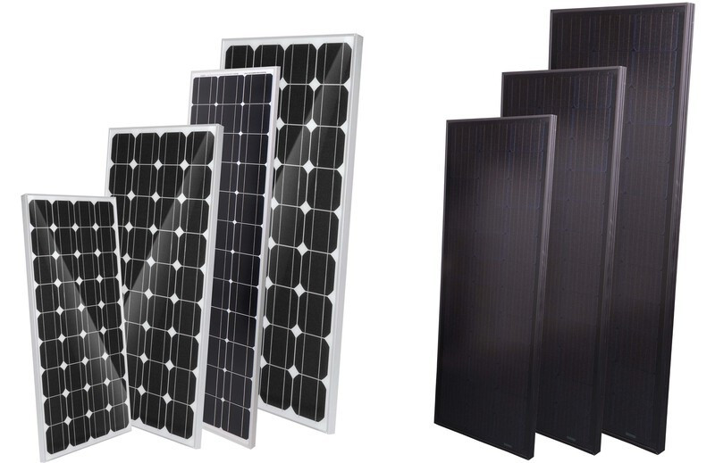 Panel solární Carbest řady CB 12V (120 W – 170 W, Černá / Silver) 314375