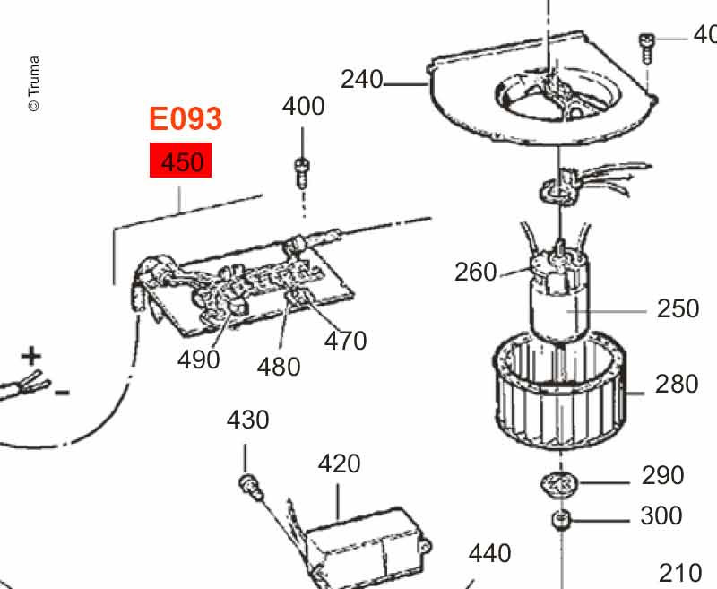 Kabeláž E 40 (12 V) pro topení Truma 314774