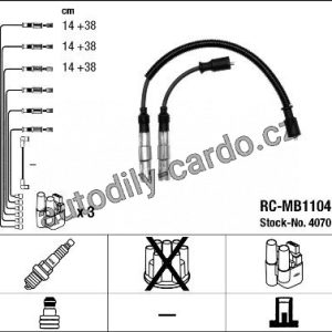 Sada kabelů pro zapalování NGK RC-MB1104 Sada kabelů pro zapalování NGK RC-MB1104