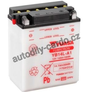 Motobaterie YUASA YB14L-A1 14Ah 190A 12V P+ /134x89x166/