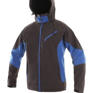 Bunda pánská softshell CXS-SACRAMENTO s odepínací kapucí, šedo-modrá, vel. XL, CANIS 631851 Bunda pánská softshell CXS-SACRAMENTO s odepínací kapucí, šedo-modrá, vel. XL, CANIS 631851