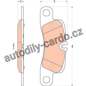 Sada brzdových destiček TRW GDB1839 – PORSCHE CAYENNE 955 06-