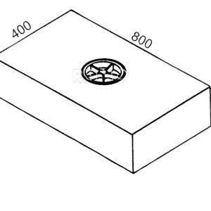 Nádrž na čistou a odpadní vodu 90 l S90 (černá, 800 × 400 × 300 mm) 309795 Nádrž na čistou a odpadní vodu 90 l S90 (černá, 800 × 400 × 300 mm) 309795