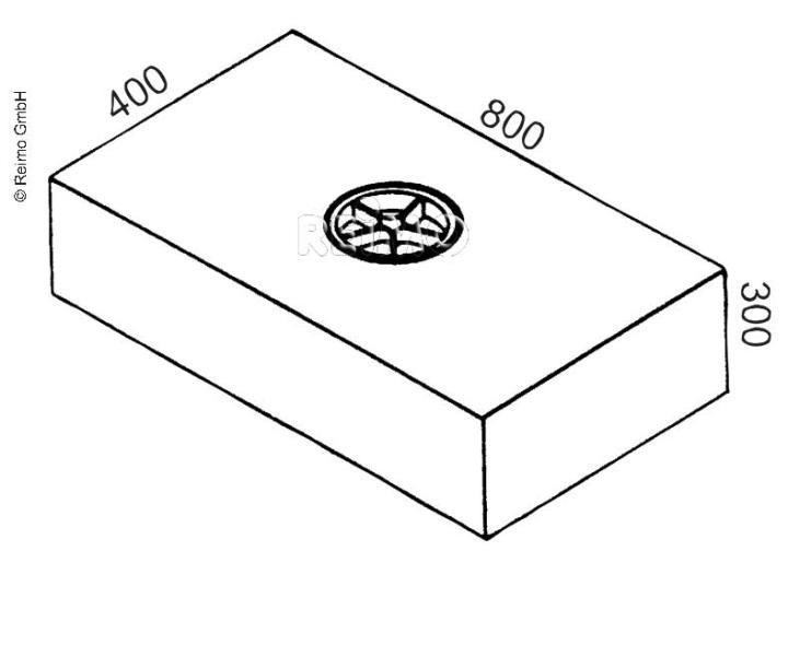 Nádrž na čistou a odpadní vodu 90 l S90 (černá, 800 × 400 × 300 mm) 309795