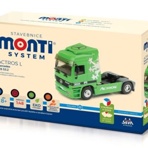 Stavebnice Monti System MS 53.2 Actros L 1:48 – zelený kamion, zacvakávací, bez lepidla 648280 Stavebnice Monti System MS 53.2 Actros L 1:48 – zelený kamion, zacvakávací, bez lepidla 648280