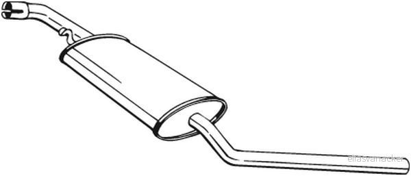BS 281-603 Střední tlumič výfuku BOSAL
