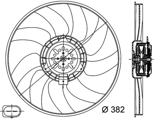 MH CFF 312 000S motor a vrtule sahary chladiče MAHLE 721660