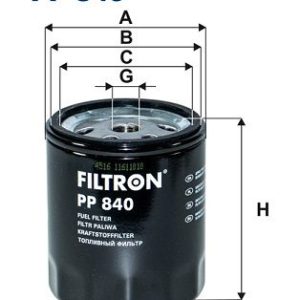 FI PP840 Filtr palivový FILTRON FI PP840 Filtr palivový FILTRON