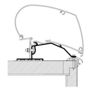 Adaptér střešní Thule pro markýzy Omnistor, Caravan Roof, 6,0 m 312581