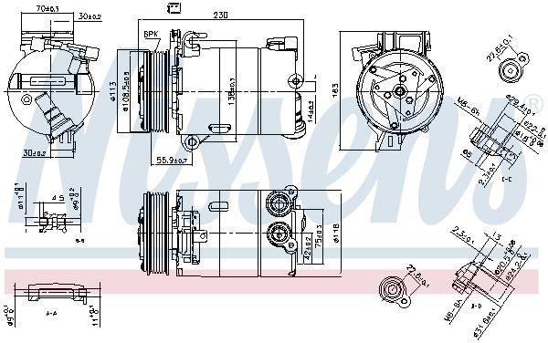 Kompresor klimatizace NISSENS 890213